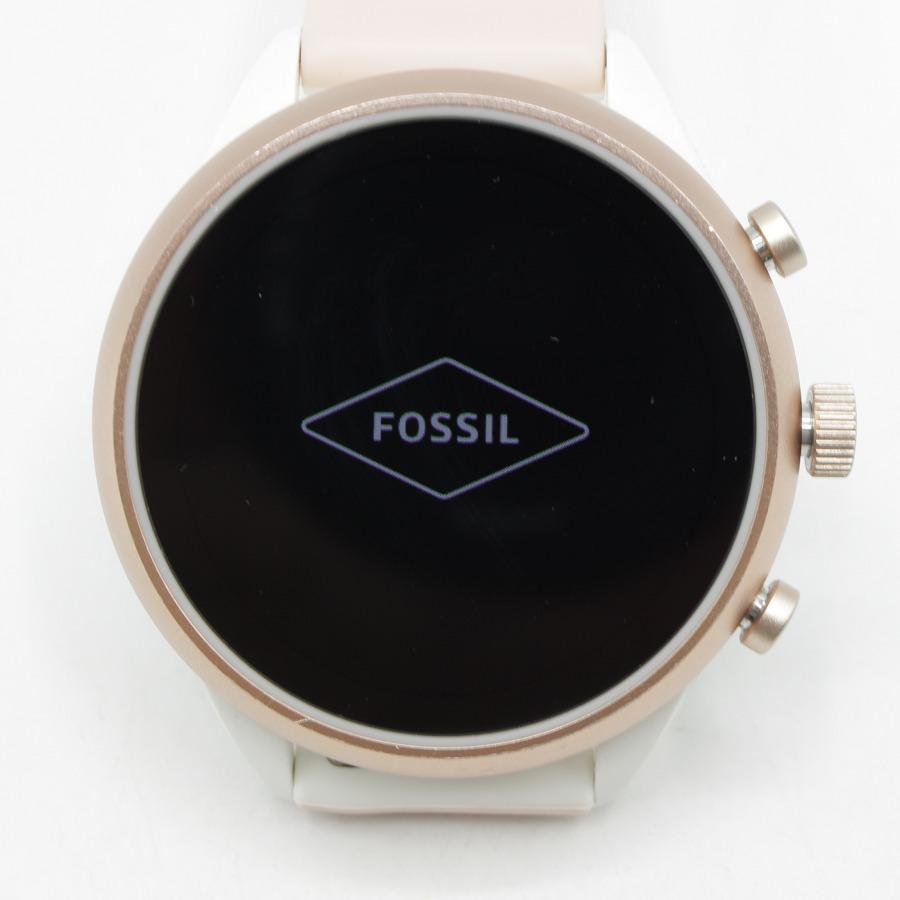 【美品】FOSSIL スポーツ スマートウォッチ FTW6022 ブラッシュシリコン 交換用バンド付き フォッシル 腕時計 本体