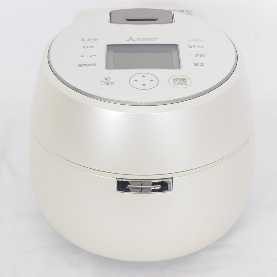 三菱 本炭釜 NJ-AW109-W 白和三盆 IH炊飯器 5.5合炊き KAMADO 羽釜タイプ 八重全面加熱 本体 | 本炭釜 KAMADO
