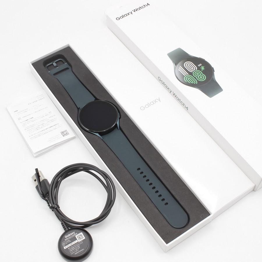 美品】SAMSUNG Galaxy Watch4 44mm SM-R870NZGAXJP グリーン スマート  