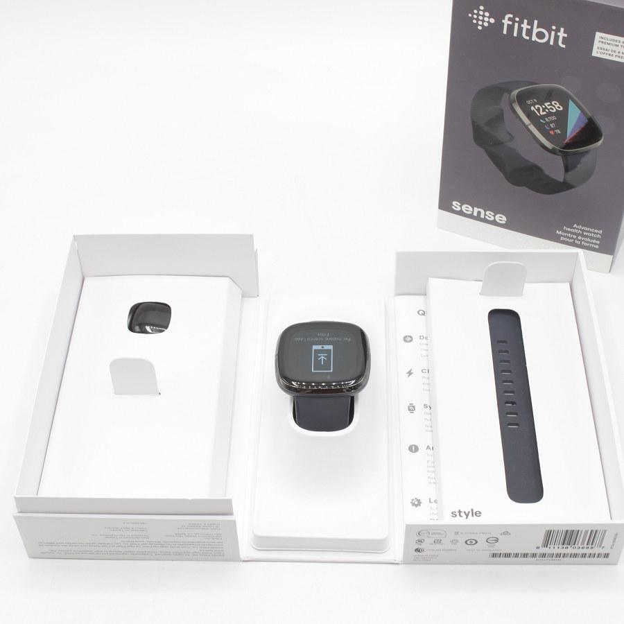 Google Fitbit 【美品】fitbit sense FB512BKBK-FRCJK カーボン  