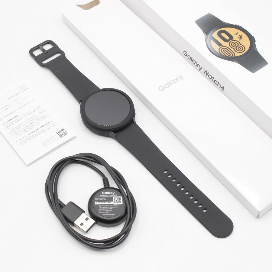 美品】SAMSUNG Galaxy Watch4 44mm SM-R870NZKAXJP ブラック スマート