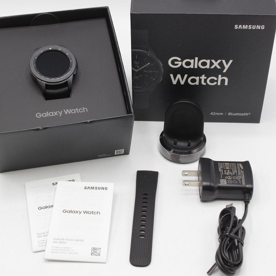 SAMSUNG Galaxy Watch 42mm SMR810 スマートウォッチ Bluetooth WiFi GPS 日本語対応