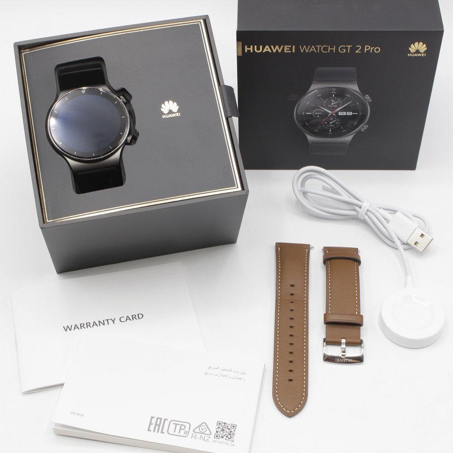 Huawei / 腕時計/デジタル/ラバー/BLK/BLK/VID-B19 HUAWEI WATCH 【美品】HUAWEI GT 2 Pro VID-B19 Night Black 交換