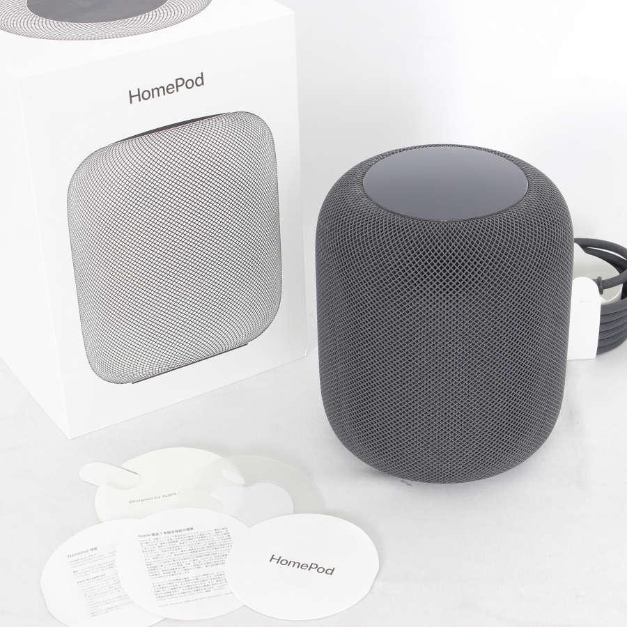 美品】Apple HomePod MQHW2J/A スペースグレイ スマートスピーカー