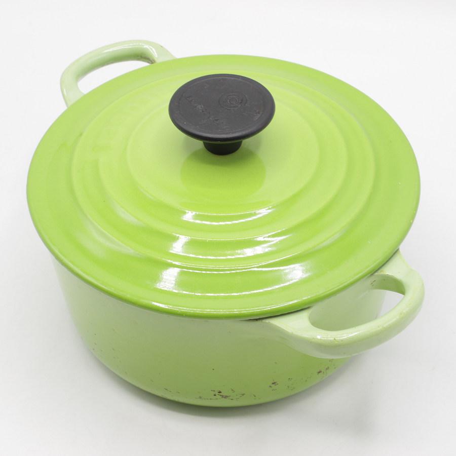 【美品】LE CREUSET　ココット オーバル　レーシンググリーン　27cm 値下中】LE CREUSET ココット オーバル レーシンググリーン 27cm 値下