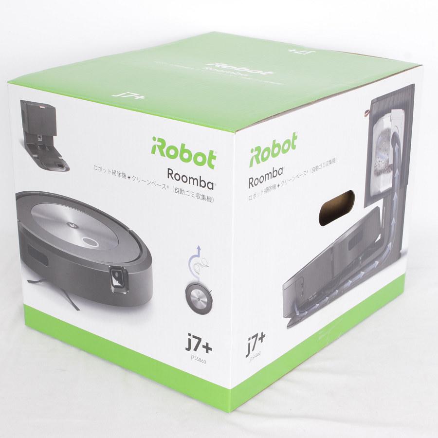 【新品/未開封】iRobot ルンバ j7+ j755860 ロボット掃除機 物体認識 自動ゴミ収集 クリーンベース Roomba 本体 | ルンバ