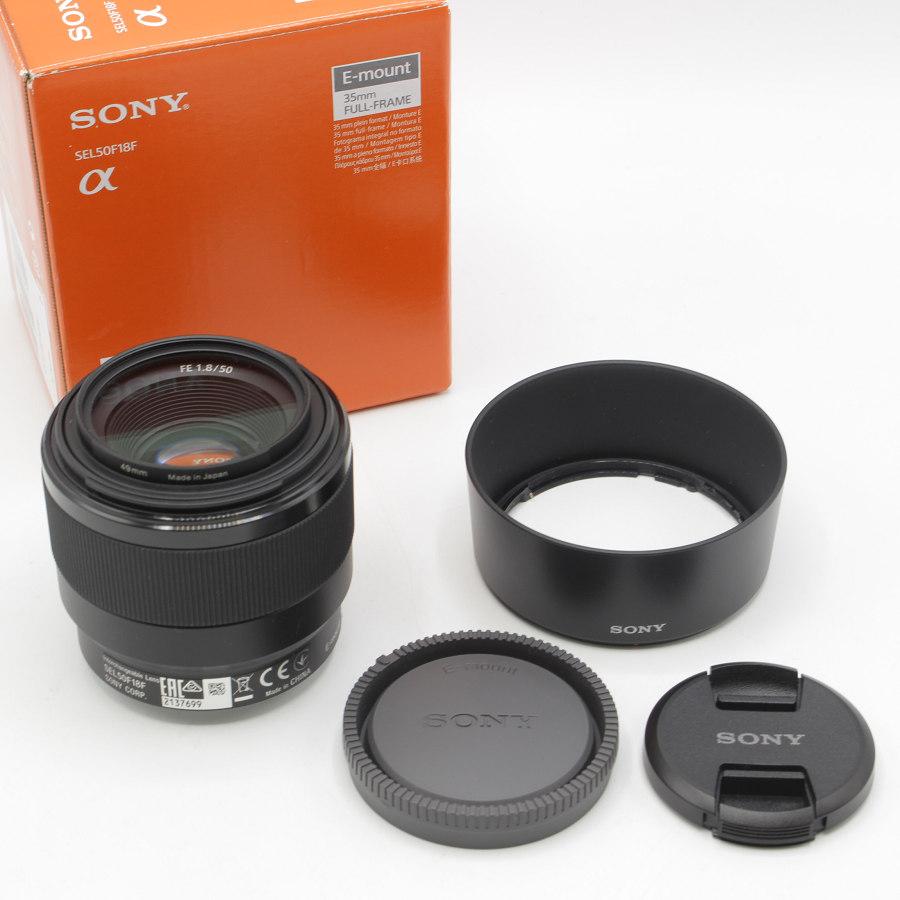 【美品・箱あり・即日発送】Sony FE 50mm F1.8 単焦点レンズ カメラレンズ FE 50mm F1.8 ブラック SEL50F18F [ソニーE /単