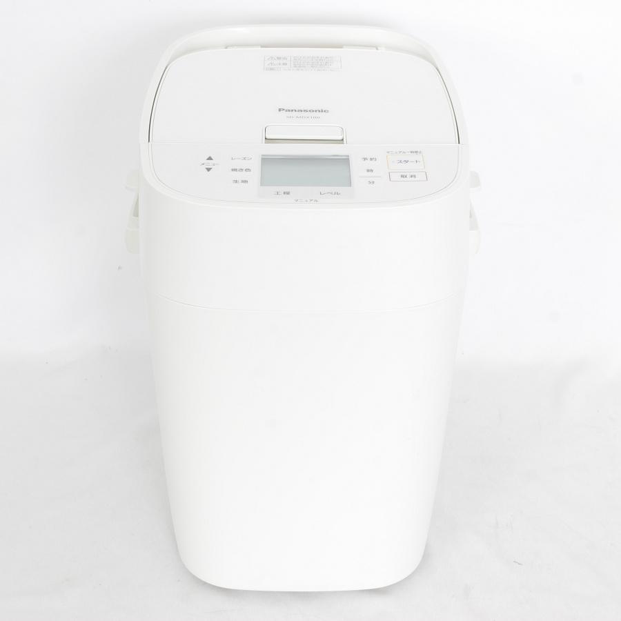 【美品】パナソニック ホームベーカリー SD-MDX100-W レシピブック付き 1斤タイプ ホワイト 本体 | Panasonic | 01
