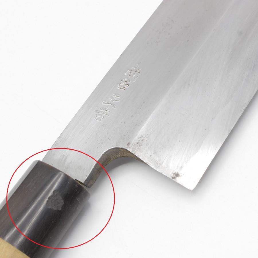 尚台正吉 鎌型薄刃包丁 七寸半 栗型柄 刃渡り約230mm 和包丁 尚台正吉 鎌型薄刃包丁 七寸半 栗型柄 刃渡り約230mm 和包丁