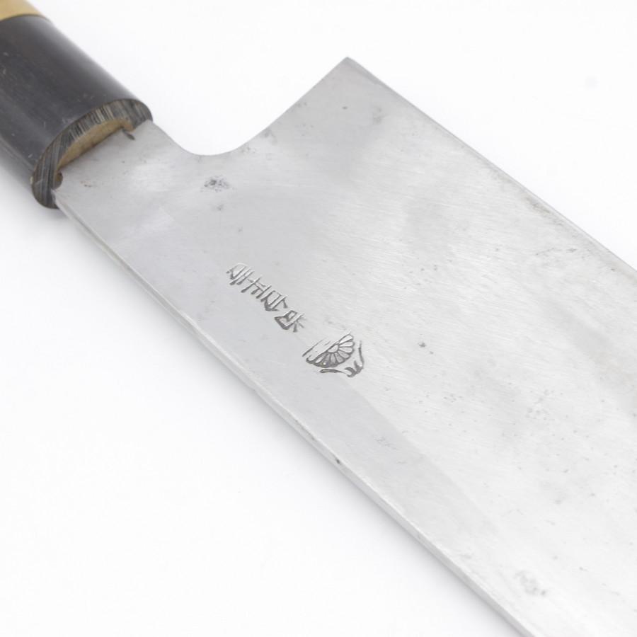 尚台正吉 鎌型薄刃包丁 七寸半 栗型柄 刃渡り約230mm 和包丁 尚台正吉 鎌型薄刃包丁 七寸半 栗型柄 刃渡り約230mm 和包丁