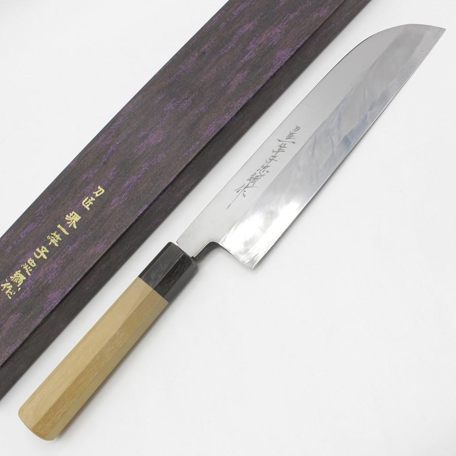 刀匠 堺一竿子忠綱 青鋼 霞 鎌型薄刃包丁 八角柄 刃渡り約240mm 和包丁 : リファン Yahoo!ショップ - 通販 - Yahoo ...