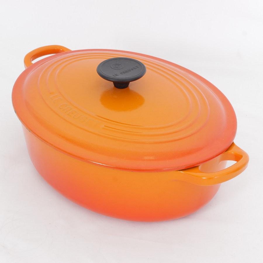 ココット・オーバル ル・クルーゼ シグニチャー 27cm オレンジ 25178