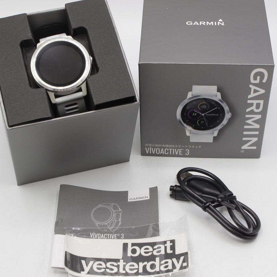 Garmin vivoactive 3 White Stainless 010-01769-72 スマートウォッチ ガーミン 腕時計 本体 | vivoactive