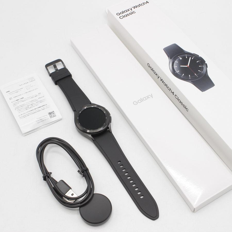 【美品】SAMSUNG Galaxy Watch4 Classic 42mm SMR880NZKAXJP ブラック ギャラクシーウォッチ
