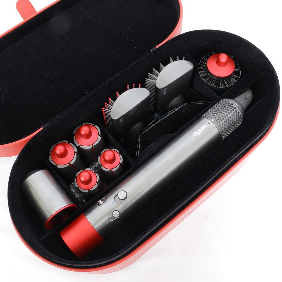 【美品】Dyson Airwrap Complete HS01 COMP RN NM 収納バッグ付き ニッケル/レッド ダイソン エアラップ ヘアスタイラー 本体|refun|02