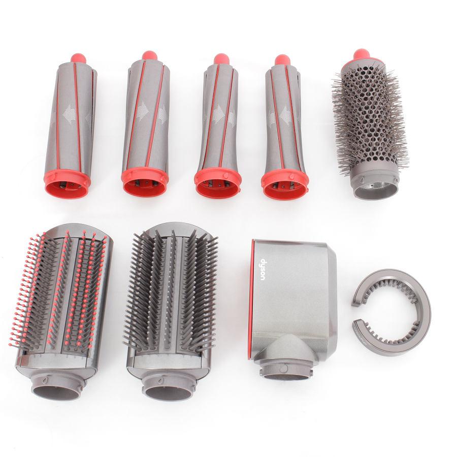 【美品】Dyson Airwrap Complete HS01 COMP RN NM 収納バッグ付き ニッケル/レッド ダイソン エアラップ ヘアスタイラー 本体|refun|09