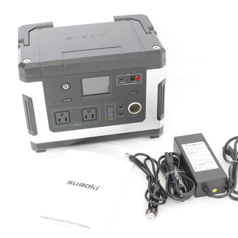 suaoki G500 ポータブル電源 137700mAh/500Wh 家庭用蓄電池 3WAY suaoki G500 ポータブル電源 137700mAh/500Wh 家庭用蓄電池 3WAY