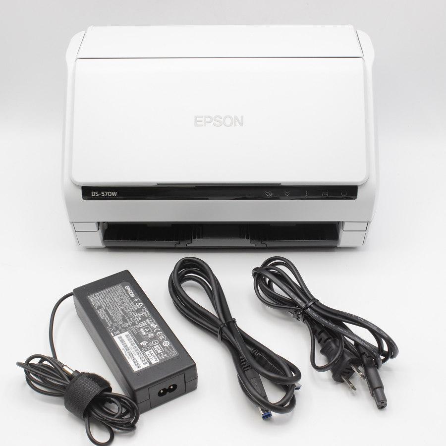 エプソン 【美品】エプソン DS-570W ドキュメントスキャナー A4シート 