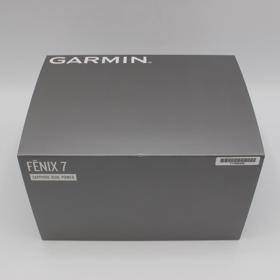 【美品】GARMIN fenix 7 Sapphire Dual Power Ti Carbon Gray DLC/Carbon Gray DLC Vented Titanium Band | GARMIN | 10