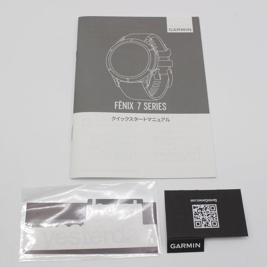 【美品】GARMIN fenix 7 Sapphire Dual Power Ti Carbon Gray DLC/Carbon Gray DLC Vented Titanium Band | GARMIN | 08