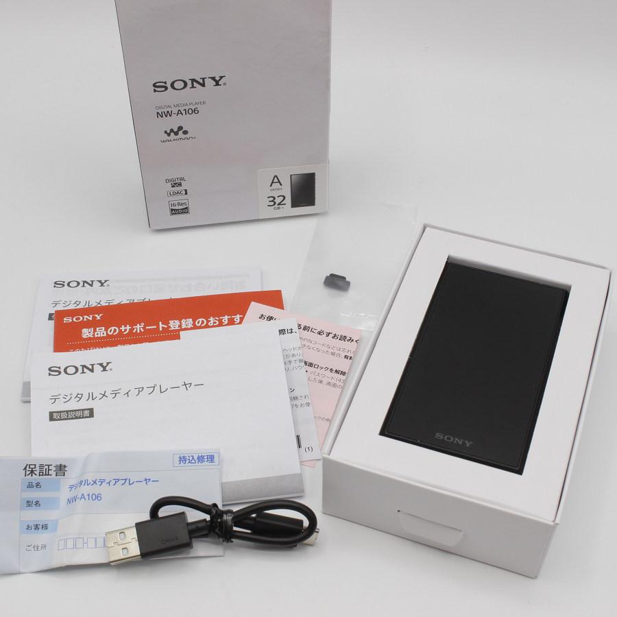 美品】SONY WALKMAN NW-A106-BM 32GB A100シリーズ ハイレゾ音源対応