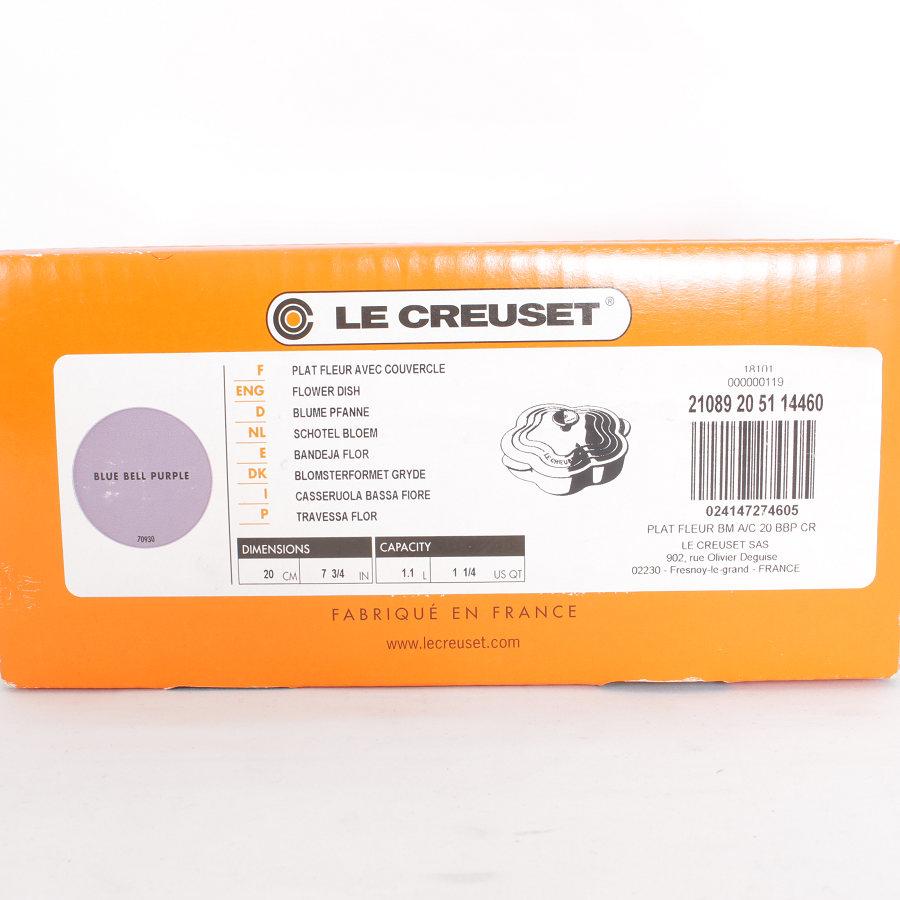 新品未使用！ル・クルーゼ ココットフルール 20cm ブルーベルパープル Le Creuset（ル・クルーゼ） 【未使用】ル・クルーゼ ココット
