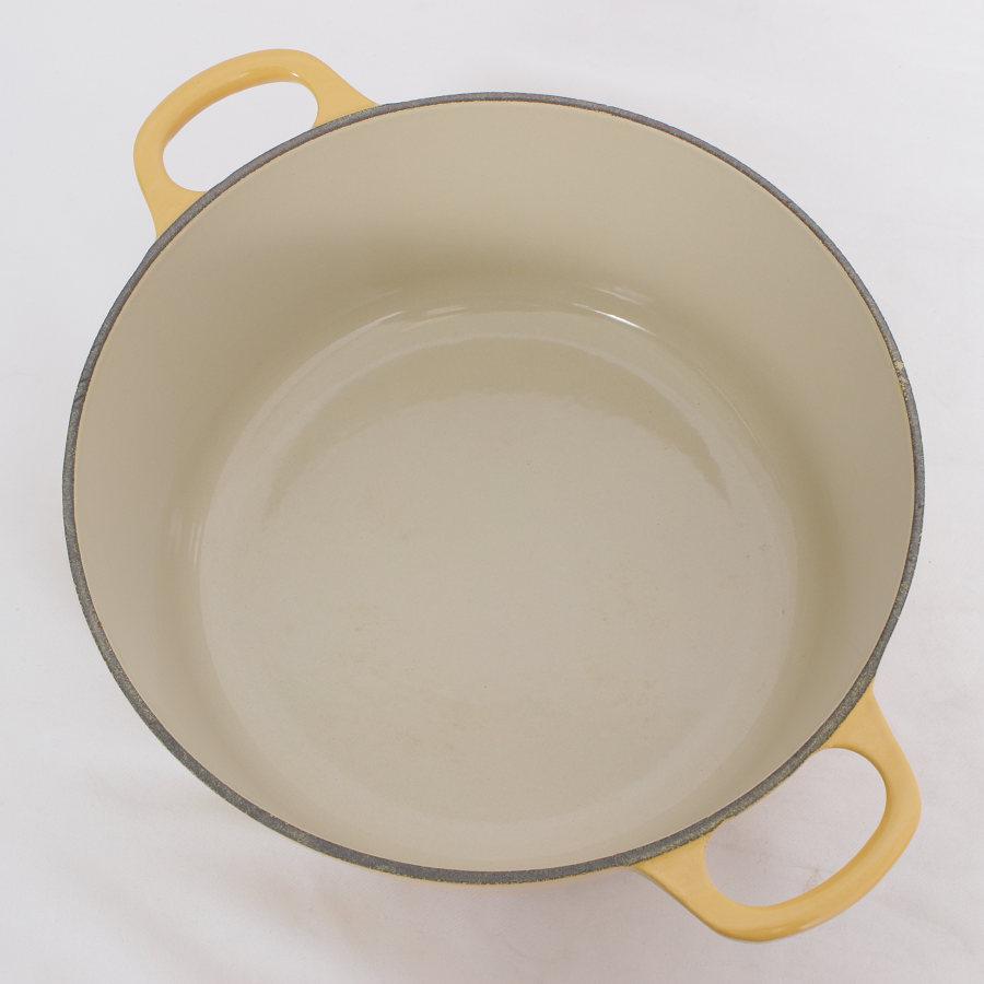 ココット・ロンド 【美品】ル・クルーゼ 22cm 2501-22-04 サフラン