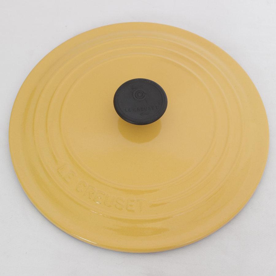 ココット・ロンド 【美品】ル・クルーゼ 22cm 2501-22-04 サフラン