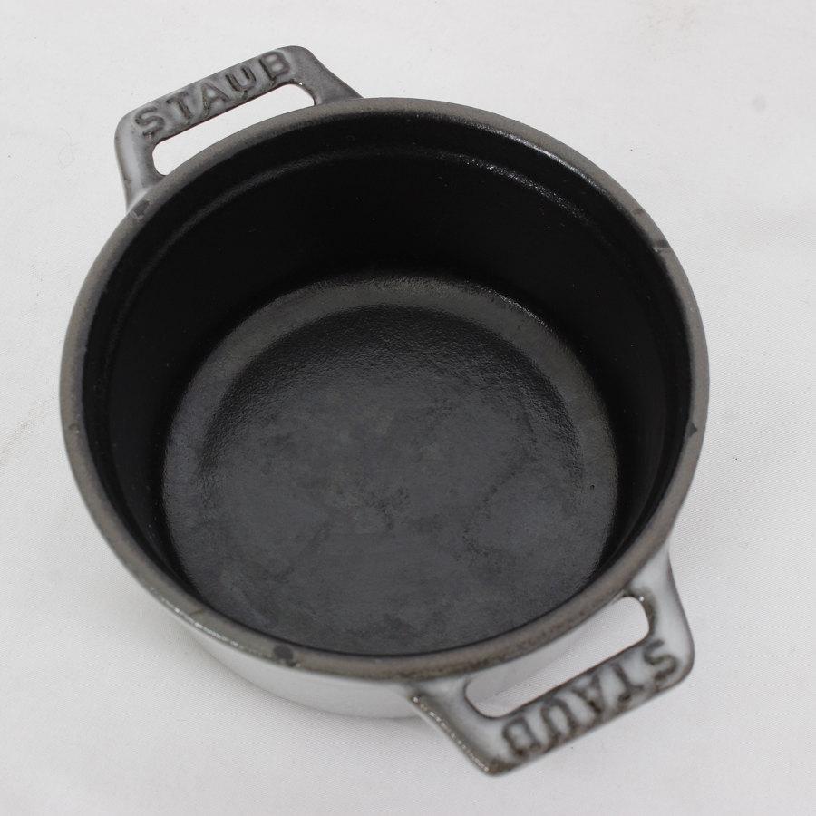 ストウブ ピコ・ココット ラウンド 10cm グレー 40500-106 ホーロー 両手鍋 IH対応 Staub | ピコ・ココット | 03