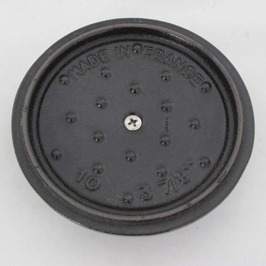 ストウブ ピコ・ココット ラウンド 10cm グレー 40500-106 ホーロー 両手鍋 IH対応 Staub | ピコ・ココット | 06