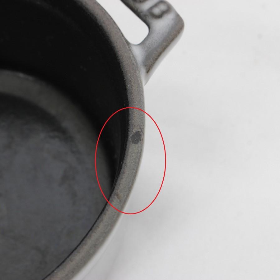 ストウブ ピコ・ココット ラウンド 10cm グレー 40500-106 ホーロー 両手鍋 IH対応 Staub | ピコ・ココット | 07