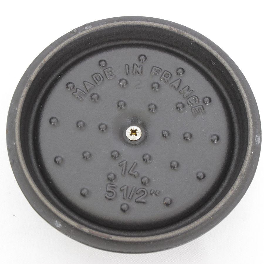 ストウブ ピコ・ココット ラウンド 14cm ブラック 40509-476 ホーロー 両手鍋 IH対応 Staub | ピコ・ココット | 06