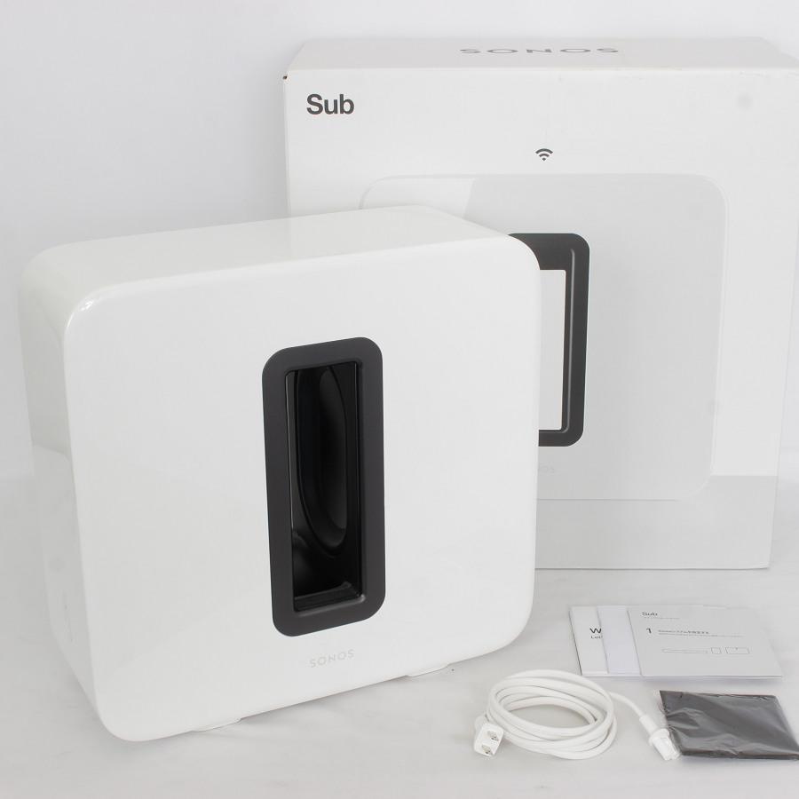 Sonos ソノス Sub ワイヤレスサブウーファー（Gen3） ホワイト 【公式
