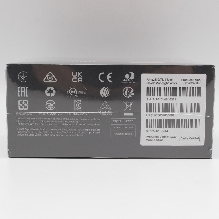 新品/未開封】Amazfit GTS 4 Mini ムーンライトホワイト スマート