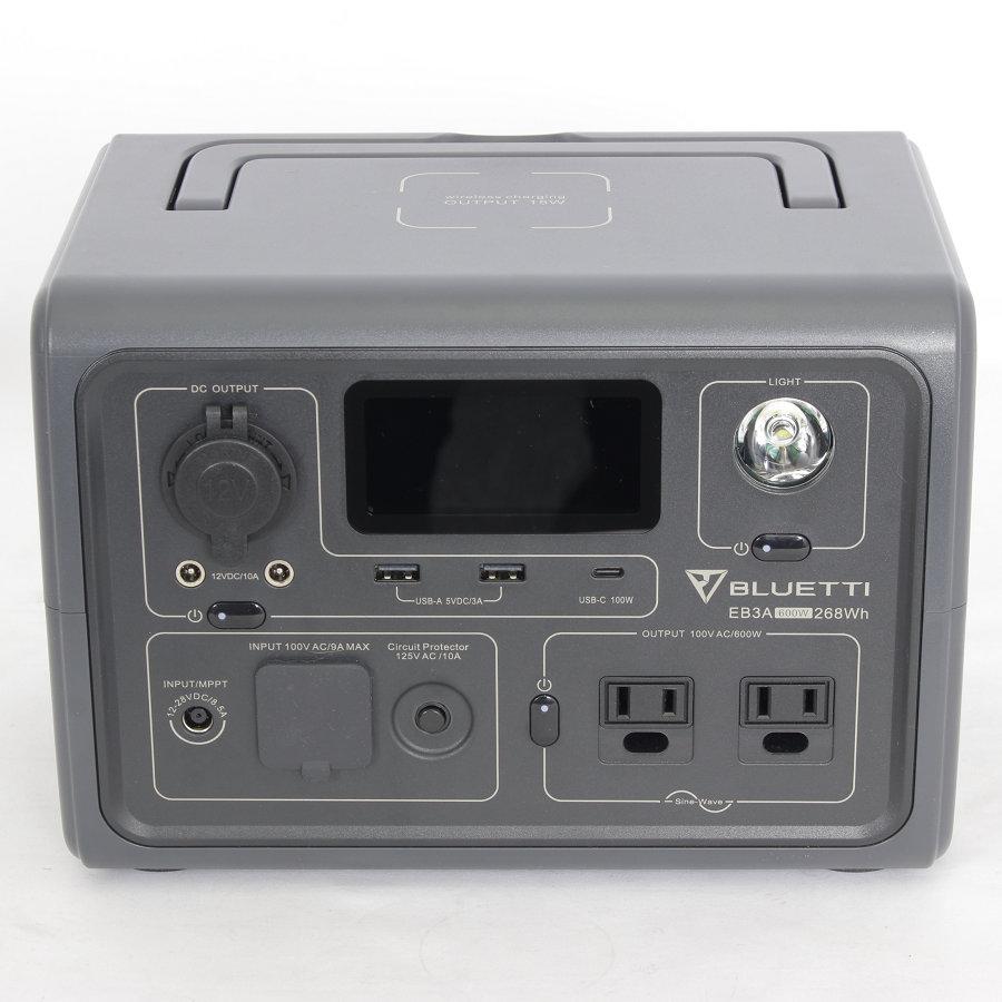 【美品】BLUETTI EB3A ポータブル電源 268.8Wh/600W 蓄電池 非常用電源 ブルーティ 本体 | BLUETTI | 01