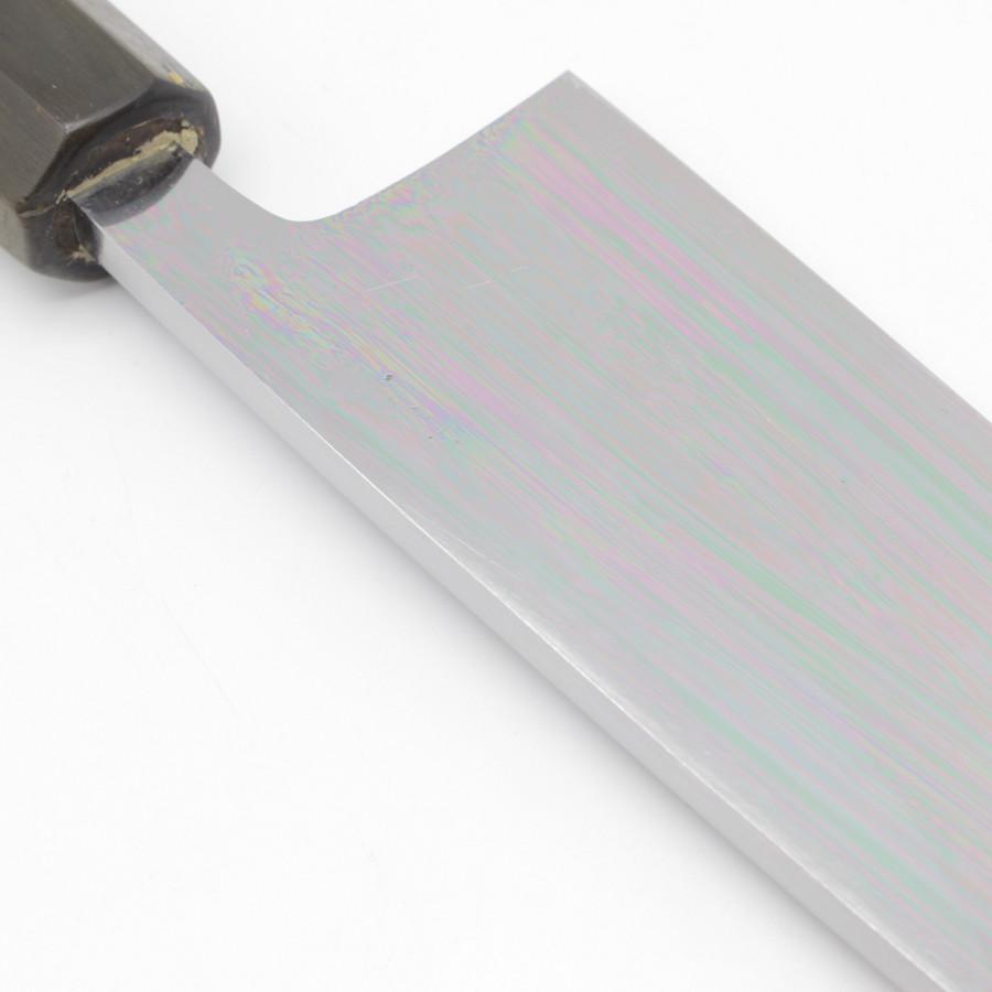 美品】子の日 青鋼 相出刃包丁 七寸 八角柄 両鏡面 刃渡り約215mm 和
