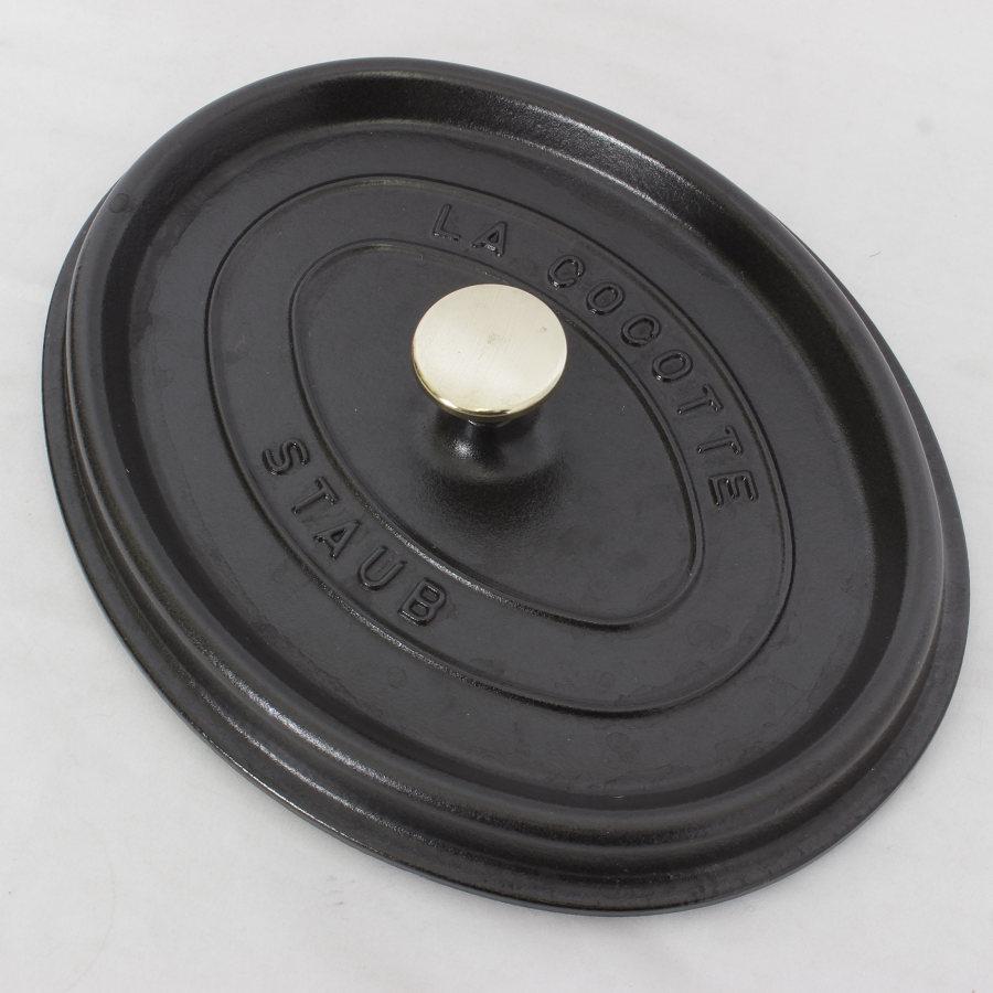 ピコ・ココット 【美品】ストウブ オーバル 27cm ブラック 40500-271