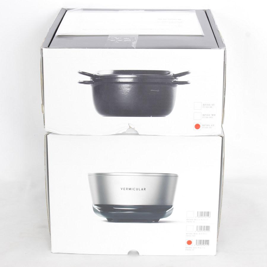 新品】バーミキュラ ライスポットミニ RP19A-GY レシピブック付き 炊飯