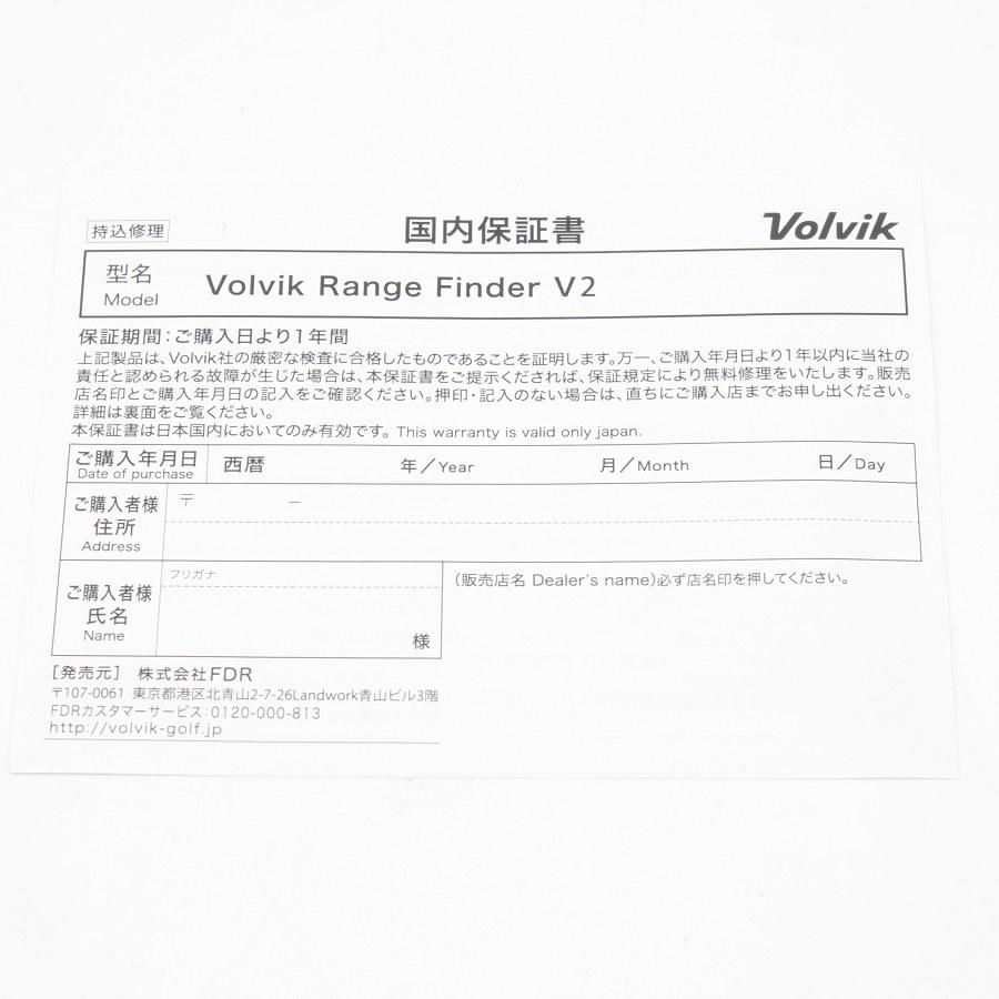 Volvik V2 ゴルフ用距離計 グリーン Volvik（ボルビック） 【新品】VOLVIK RANGE FINDER V2 グリーン
