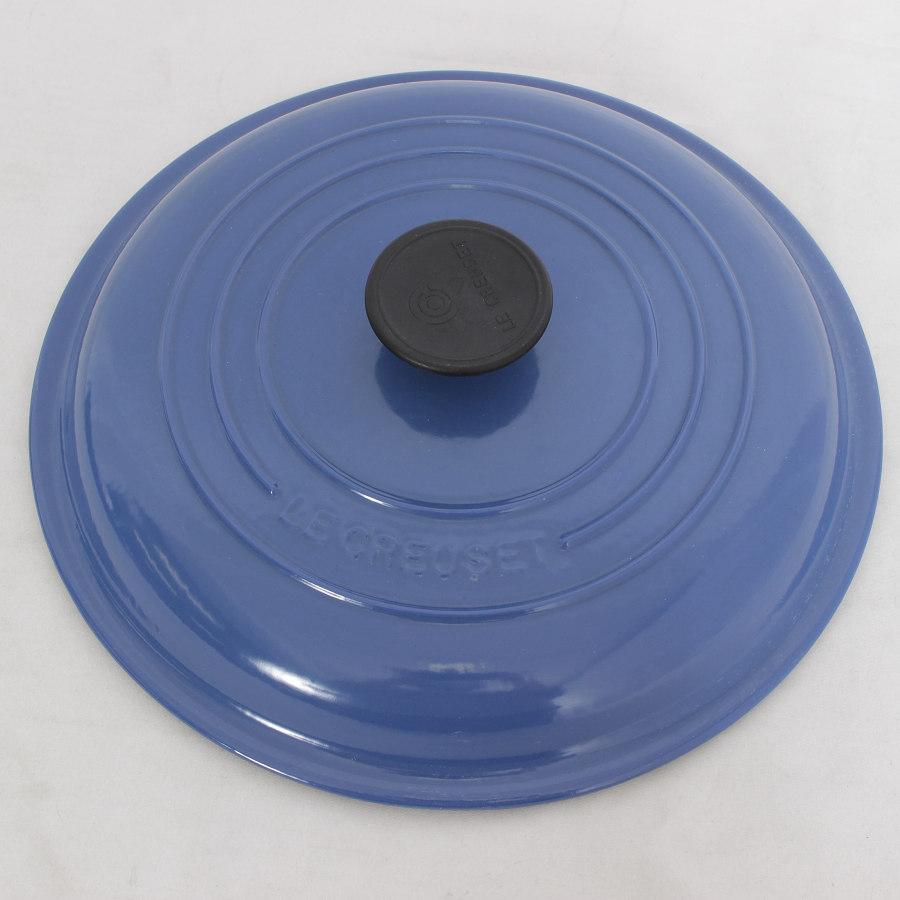 ル・クルーゼ ビュッフェ・キャセロール 26cm ブルー ホーロー 両手鍋 本体