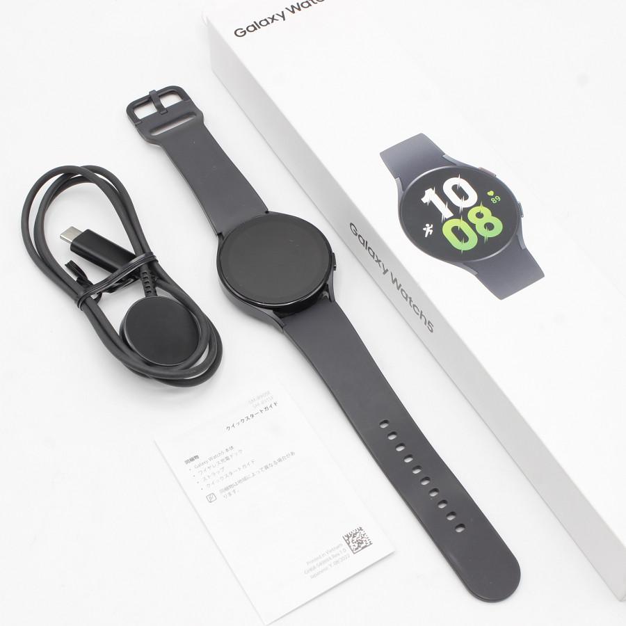 【美品】SAMSUNG Galaxy Watch5 44mm SMR915FZAAKDI グラファイト スマートウォッチ ギャラクシー