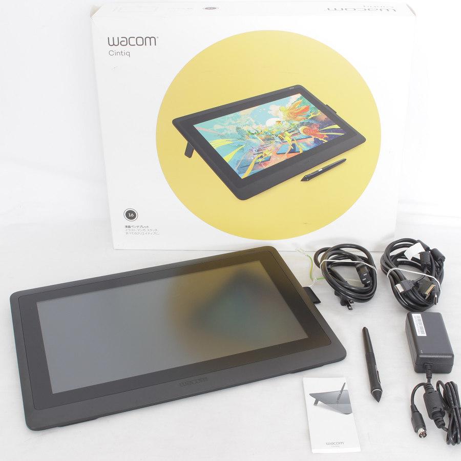 Cintiq 【美品】WACOM 16 FHD DTK1660K1D 液タブ 15.6型 液晶ペンタブレット ブラック ワコム シンティック ...