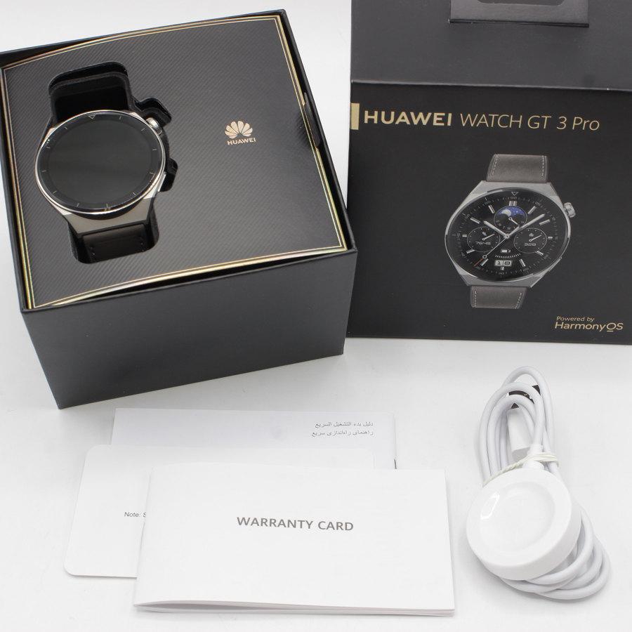【美品】HUAWEI WATCH GT3 Pro 46mm ODN-B19 チタン クラシックモデル グレー スマートウォッチ ファーウェイウォッチ 本体 | HUAWEI WATCH