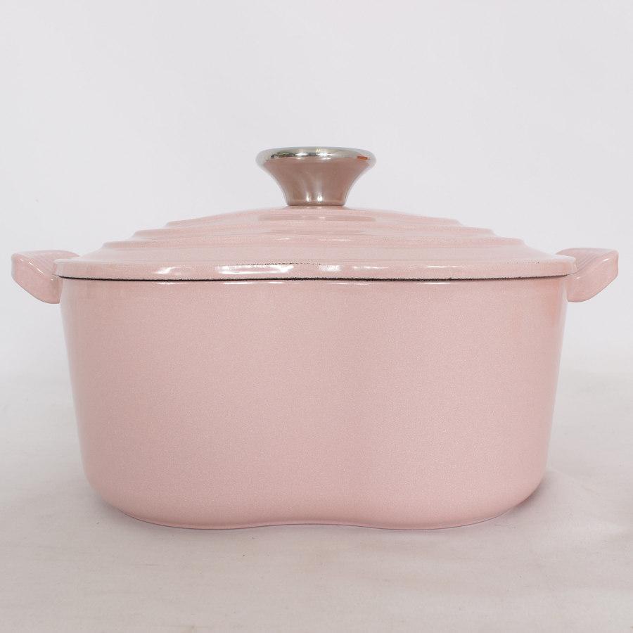【美品】ル・クルーゼ ココットダムール シフォンピンク ココット・ダムール 【新品】ル・クルーゼ ココット ダムール 18cm