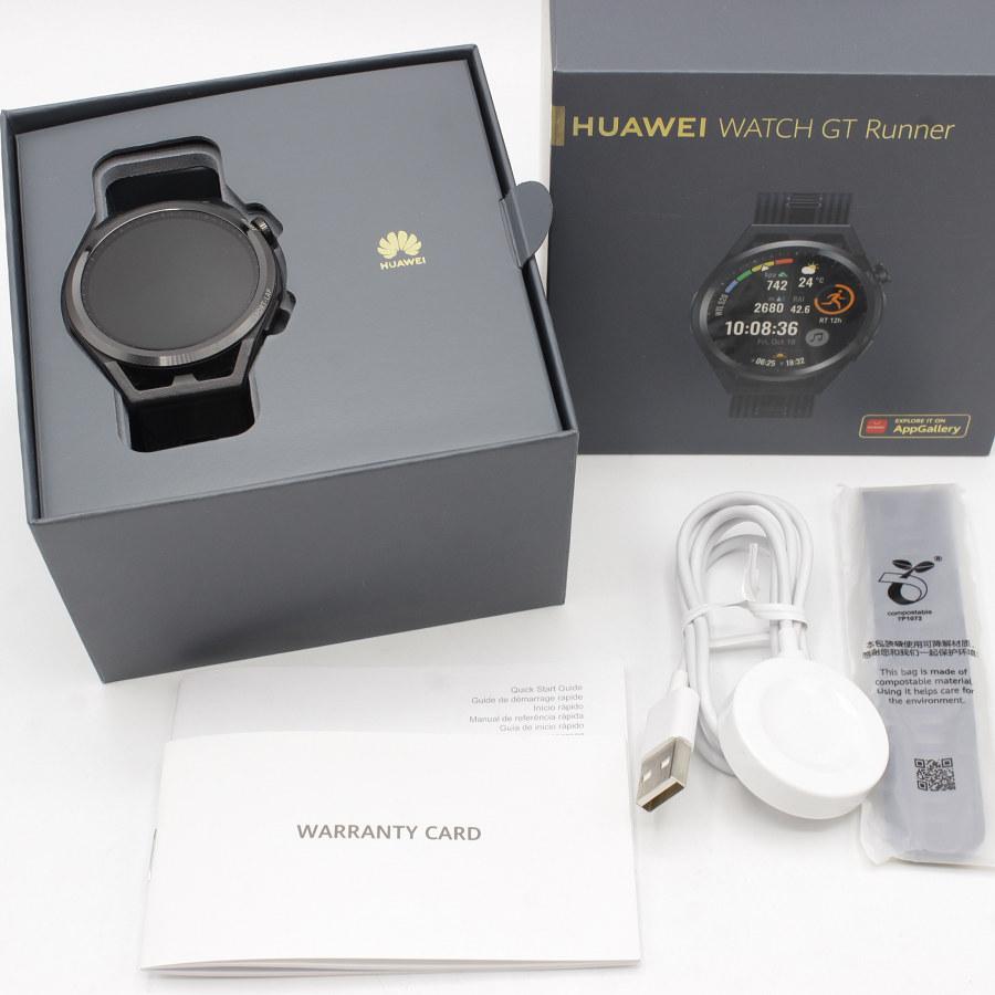 HUAWEI WATCH GT Runner RUN-B19 ブラック スマートウォッチ ファー 