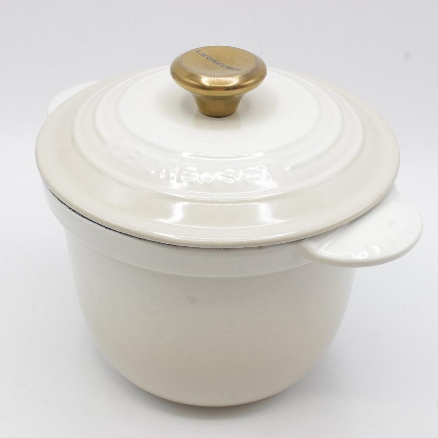 ル・クルーゼ ココットエブリィ18cm メレンゲ インナーリッド付