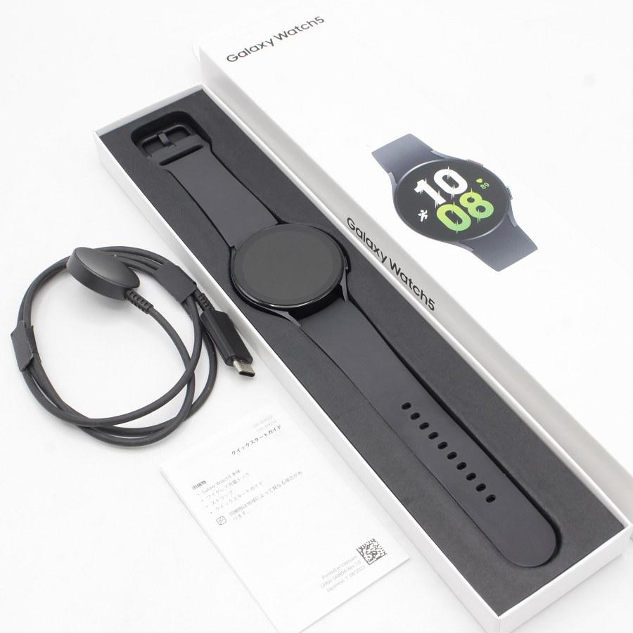 【美品】SAMSUNG Galaxy Watch5 LTE 44mm SMR915FZAAKDI グラファイト スマートウォッチ