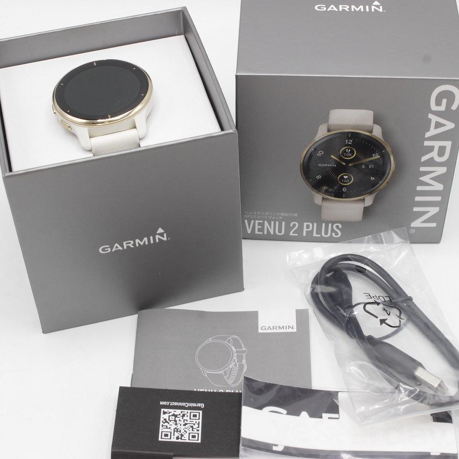 GARMIN vivo Venu 2 Plus White/Cream Gold 010-02496-42 スマート  
