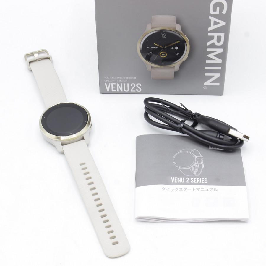 美品】GARMIN Venu 2S Light Sand/Light Gold 010-02429-61 スマート  