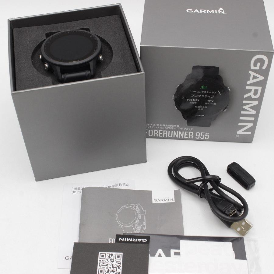 GARMIN 【美品】GARMIN Forerunner 955 Black 010-02638-E0 スマート 